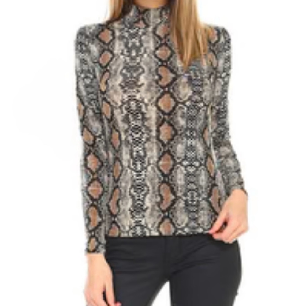 Cliche XS Long sleeved Snake 🐍 Print Top